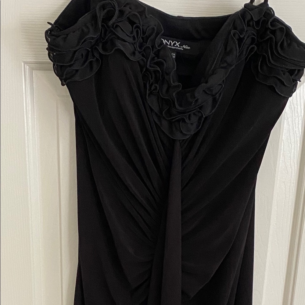 Black formal full length gown